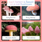 Pink Mushroom Cross Stitch Pattern Inspiration