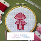 Rosy Bonnet Mushroom Pattern