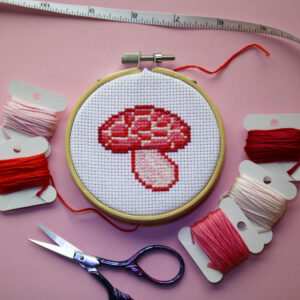 Rosy Veincap Mushroom Pattern