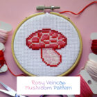 Rosy Veincap Mushroom Pattern