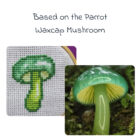 Parrot Waxcap Mushroom Pattern